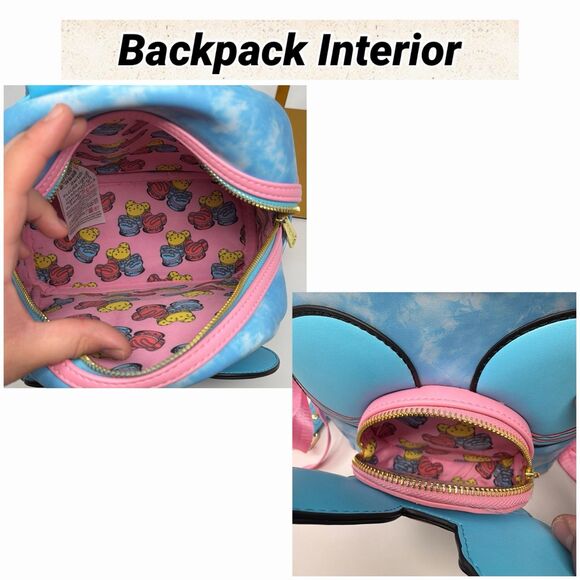 Disney Parks Loungefly Disney Eats Macaron Mini Backpack Blue Pink Vaulted main image 7